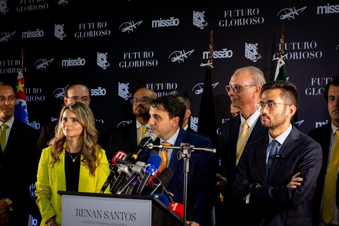 female politician at press conference