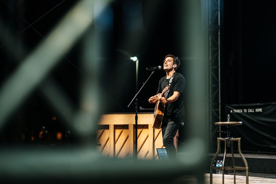 regional musician performing on stage