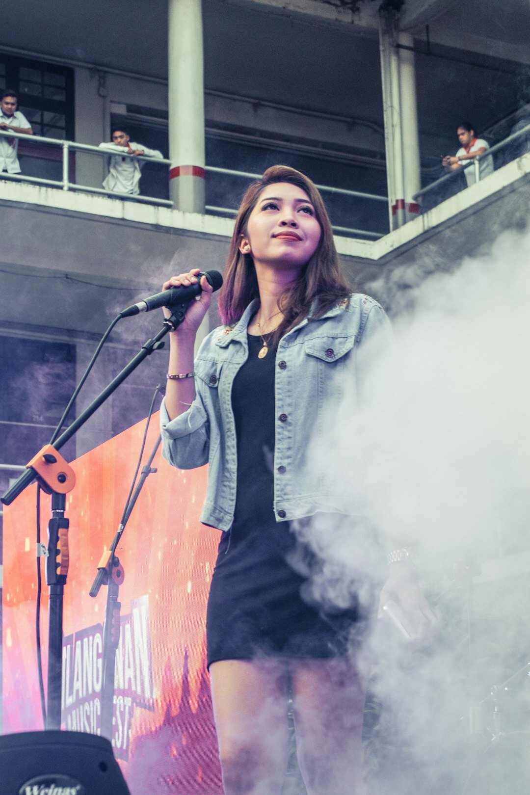 singer emotional on stage